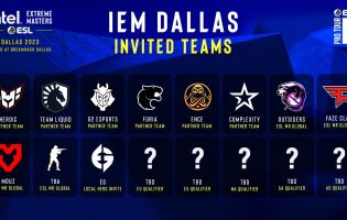 Sono stati annunciati i team invitati all'IEM di Dallas